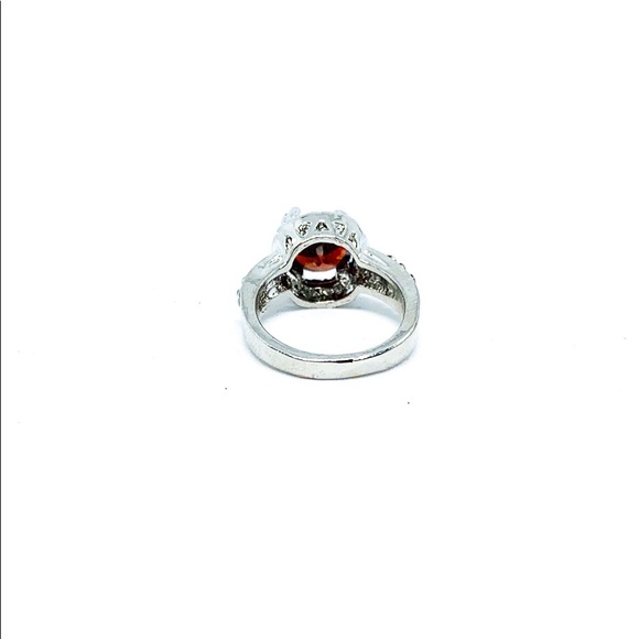 Garnet Silver RhineStone Ring - Picture 4 of 5